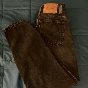 Vintage Levi Strauss and Co. Black Denim Jeans